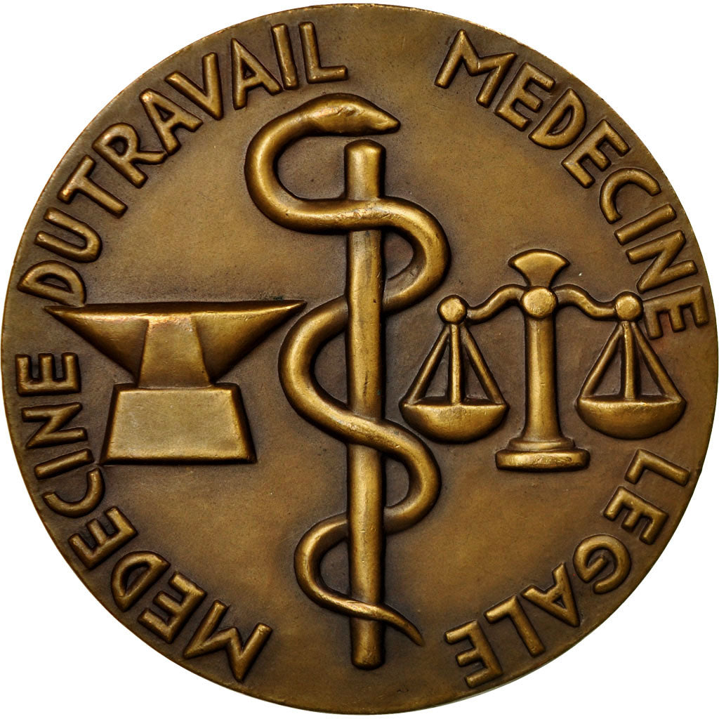 Frankrijk, Medaille, Médecine, Professeur Maurice Duvoir, 1946, Rispal, UNC-