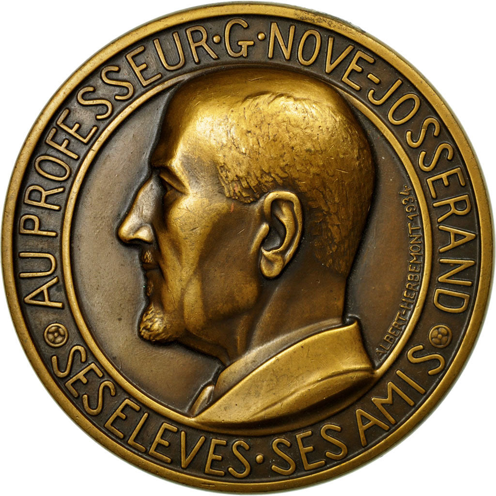 Frankreich, Medaille, Médecine, Professeur Nove-Josserand, Lyon, 1934, Albert
