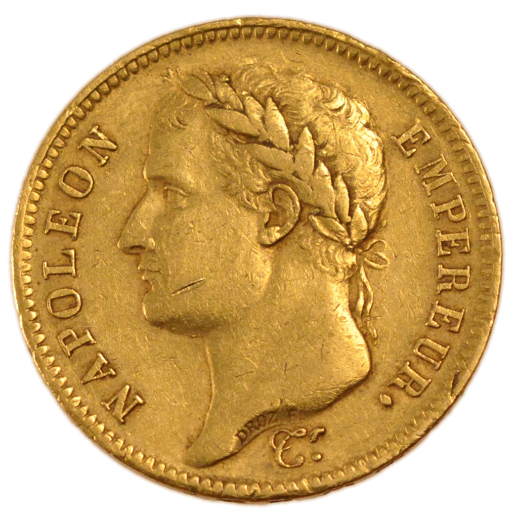 FRANCE, Napoléon I, 40 Francs, 1811, Paris, KM #696.1, EF(40-45), Gold, Gadoury