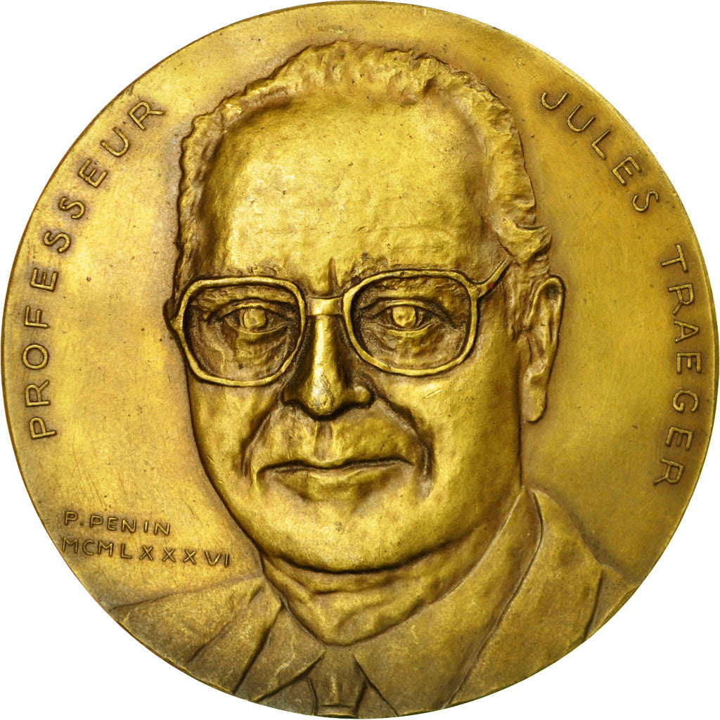 France, Medal, Médecine, Professeur Traeger, 1986, Penin, MS(60-62), Bronze