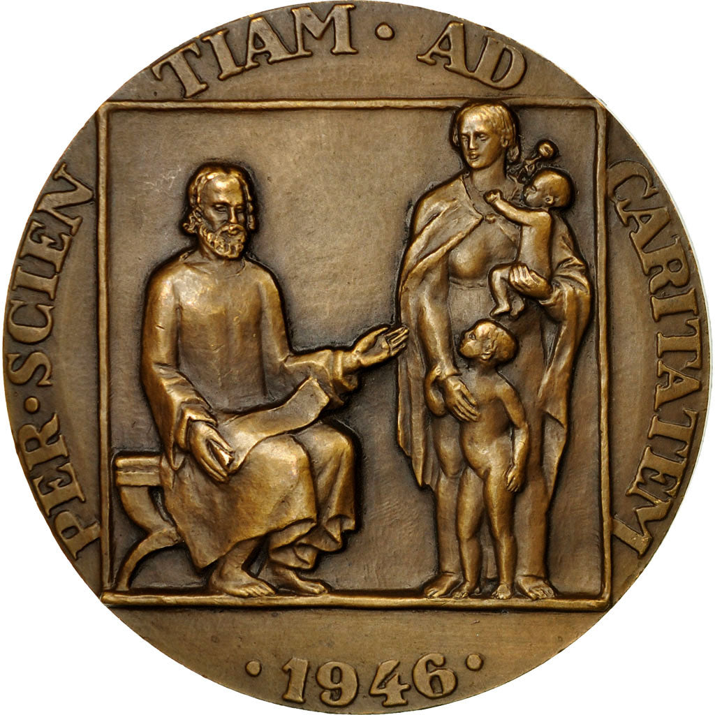 Francia, medaglia, Médecine, Docteur Louis bazy, 1946, Dropsy, SPL, Bronzo