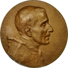 Vatican, Medal, Le Pape Benoit XV, Johnson, MS(60-62), Bronze