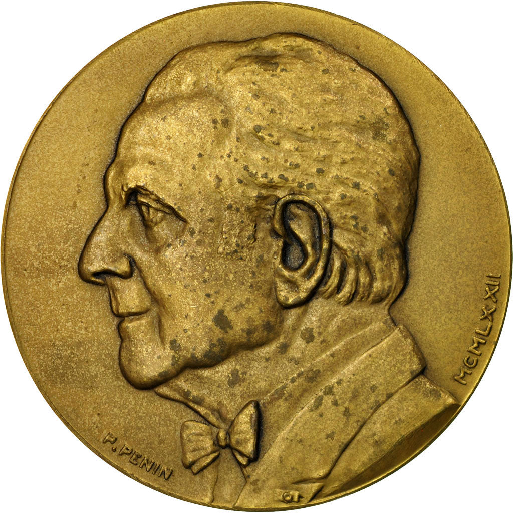 France, Medal, Médecine, Professeur Pierre Mounier -Kuhn, 1972, Penin