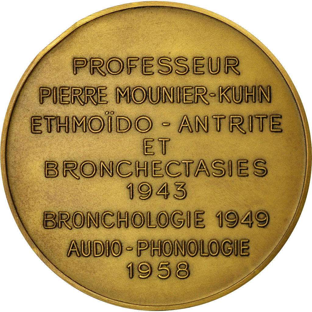France, Medal, Médecine, Professeur Pierre Mounier -Kuhn, 1972, Penin