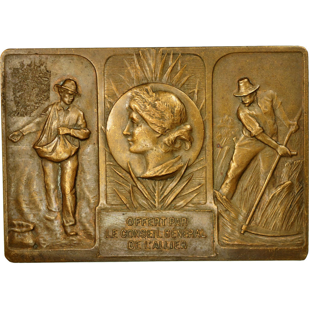 Frankrijk, Medaille, Agriculture, Conseil Général de l'Allier, ZF+, Bronze