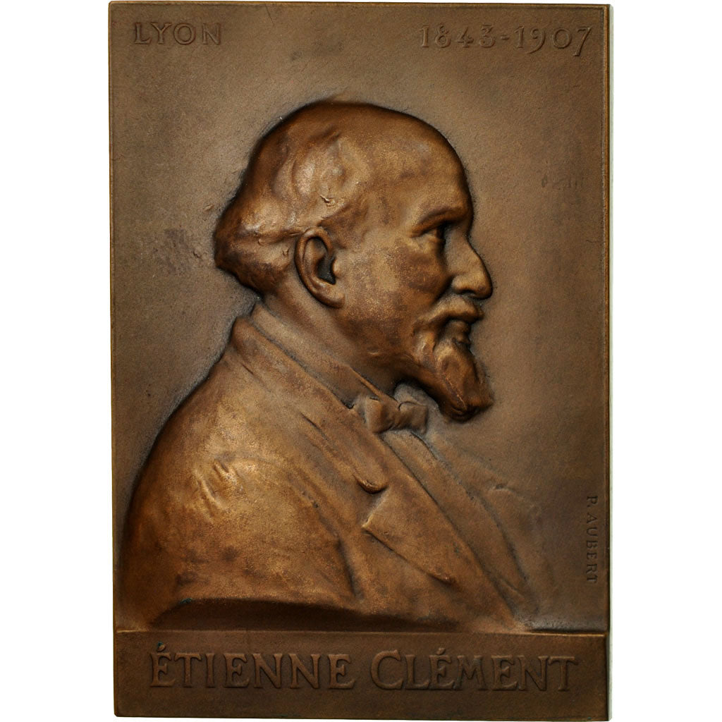 France, Medal, Médecine, Professeur Etienne Clément, Lyon, 1907, Aubert