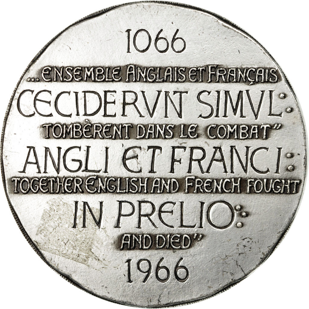 United Kingdom , Medal, Bataille d'Hastings, 1966, Coeffin, AU(55-58), Copper