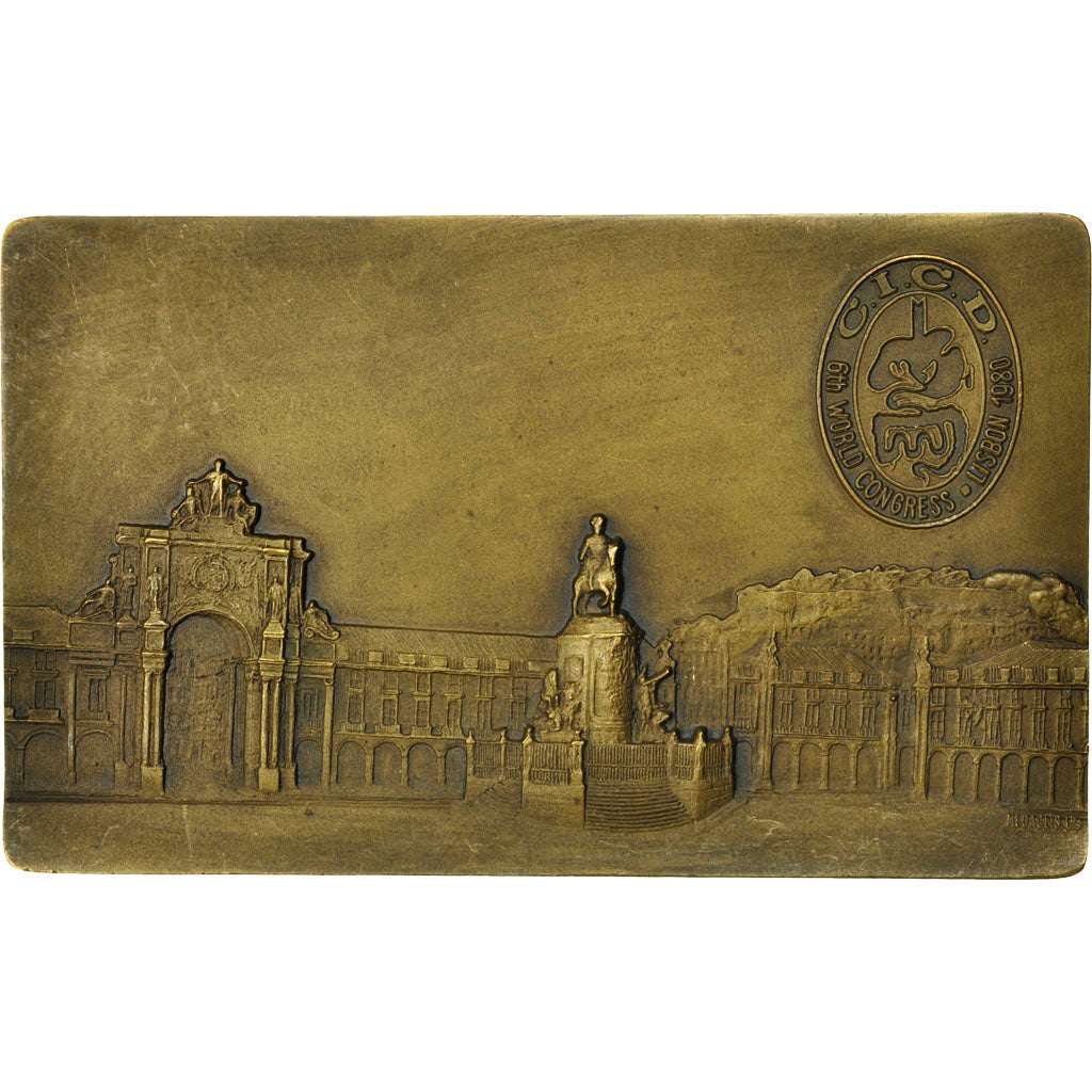 Portugal, Medal, Médecine, 6ème Congrès International de Lisbonne, Dr Grassi