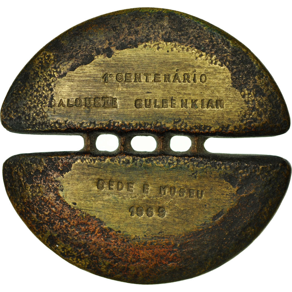 Armenia, Medal, 1er Centenaire Calouste Gulbenkian, 1969, Aurelio, VF(30-35)