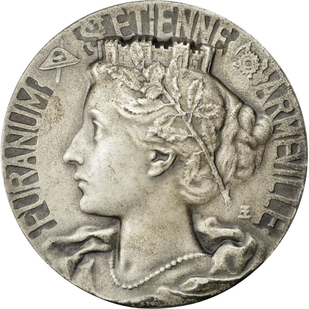 France, Médaille, Centenaire de la Caisse d'Epargne de Saint-Etienne, 1933