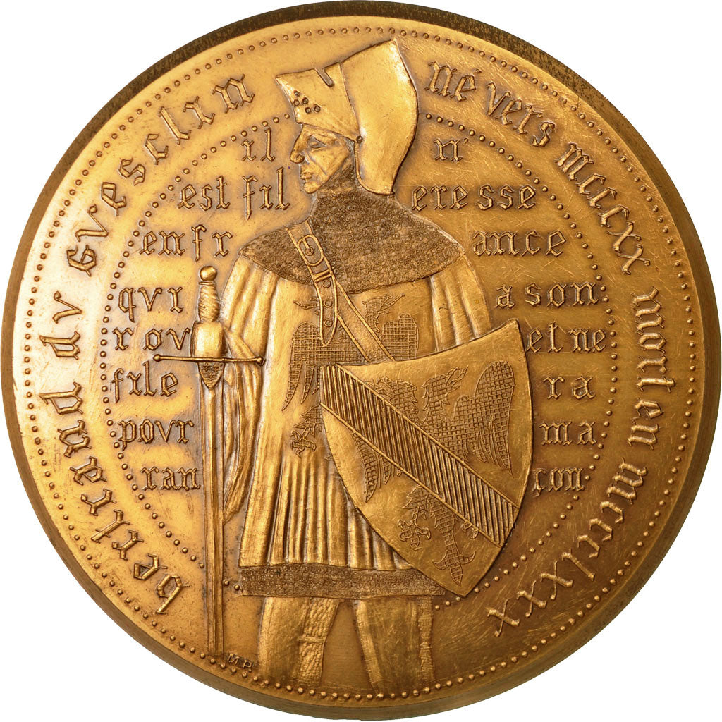 France, Médaille, Histoire, Bertrand du Evesclin, Comte de Longeville, 1973