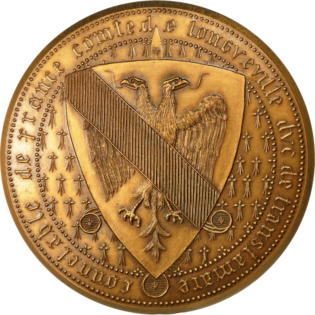 France, Médaille, Histoire, Bertrand du Evesclin, Comte de Longeville, 1973