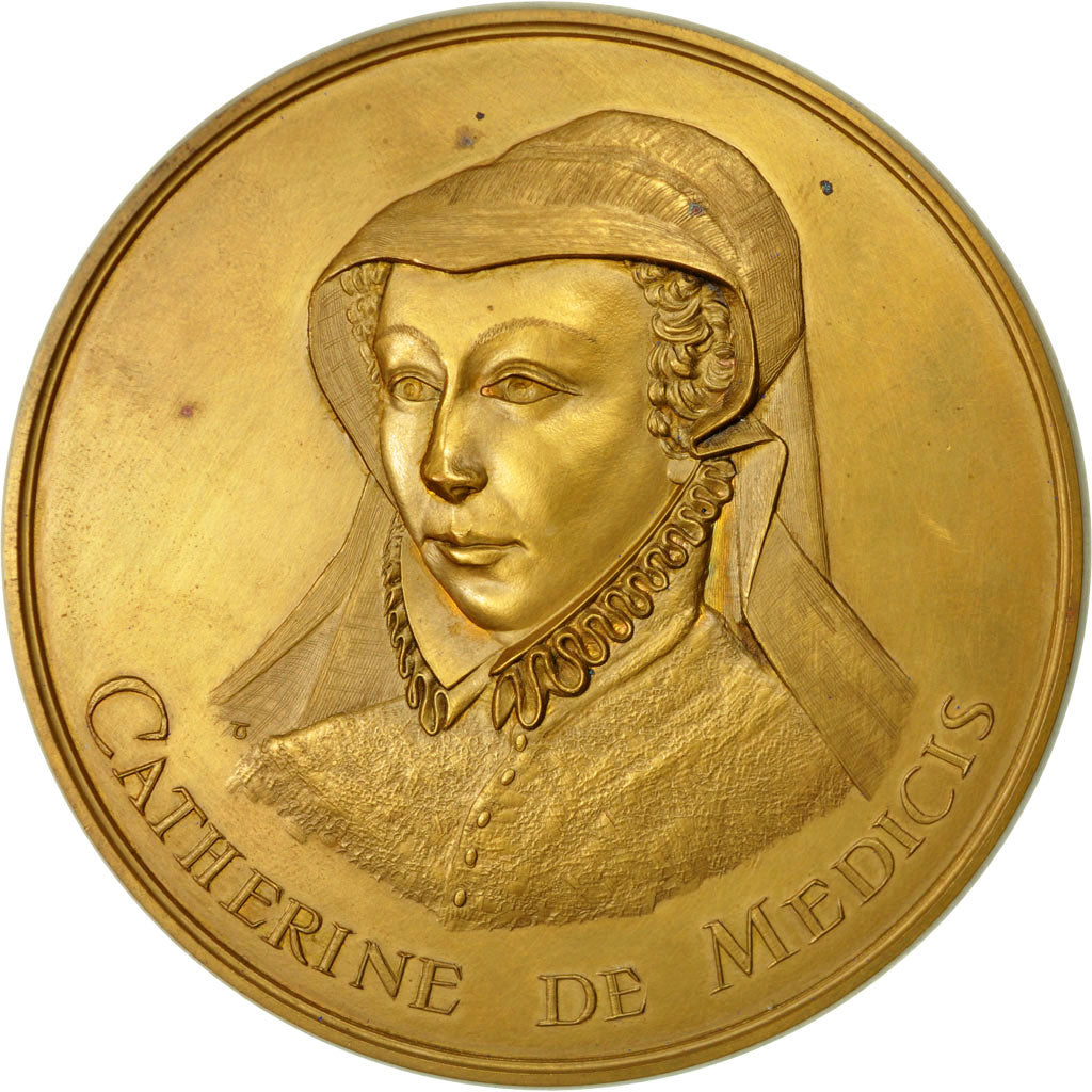 France, Medal, Catherine de Médicis, Galerie du Louvre, 1972, Thiébaud