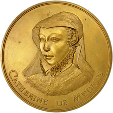 France, Medal, Catherine de Médicis, Galerie du Louvre, 1972, Thiébaud
