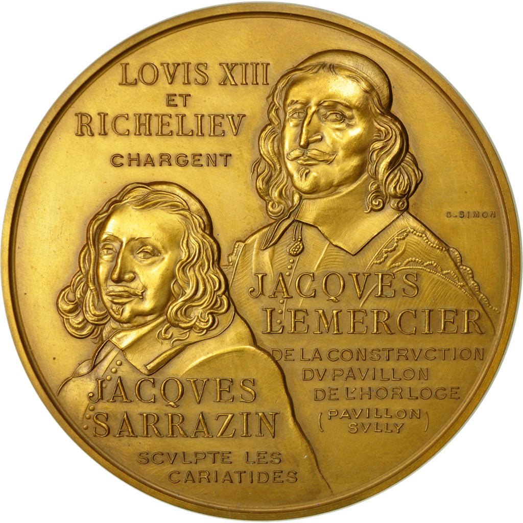 France, Médaille, Louis XIII et Richelieu, 1972, Simon, SPL+, Bronze