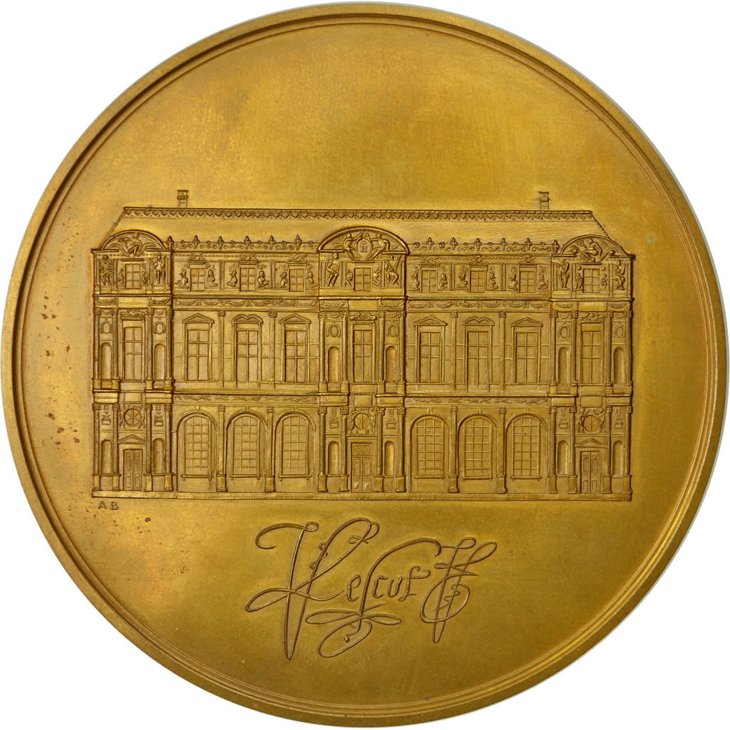 France, Medal, François Ier, Pierre Lescot, Le Louvre, 1971, Bloc, MS(65-70)