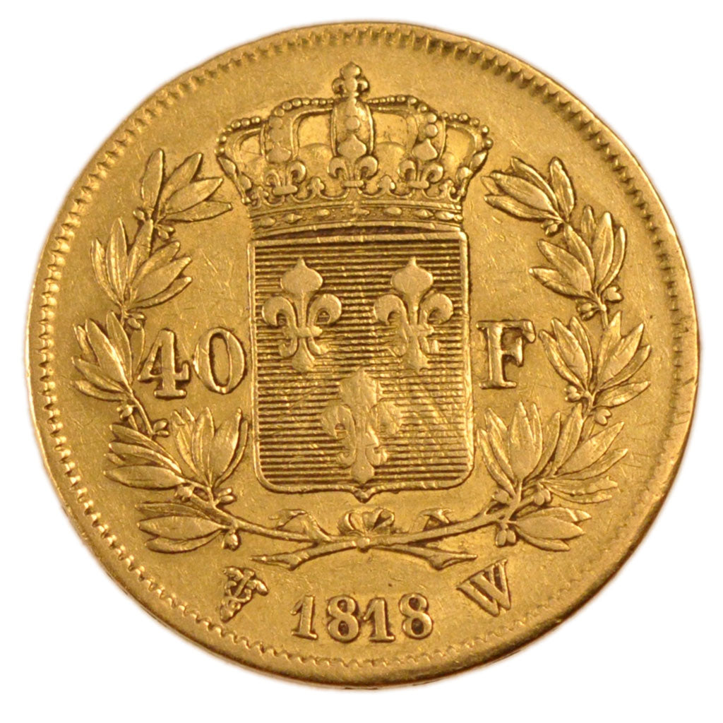 Louis XVIII, 40 Francs or