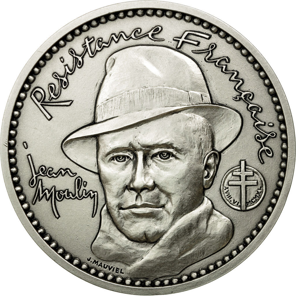 Frankreich, Medaille, Résistance française, Jean Moulin, Mauviel, STGL
