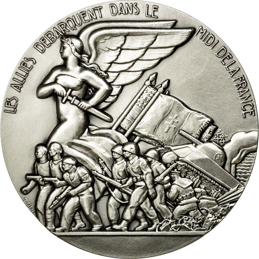 France, Medal, Les alliés débarquent dans le midi de la France, Vezien