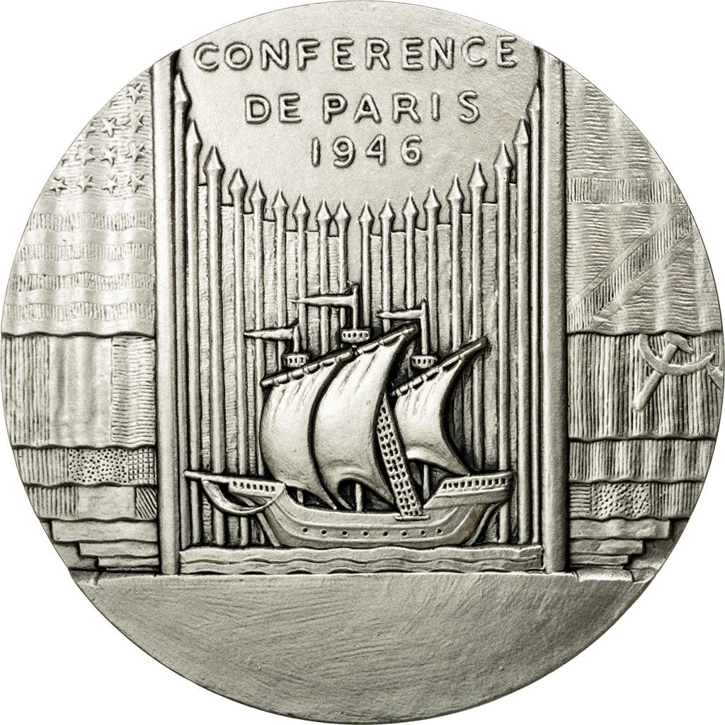 France, Medal, Seconde Guerre Mondiale, Conférence de Paris, 1946, MS(65-70)