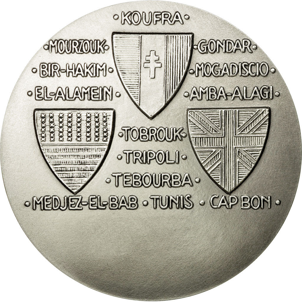 France, Medal, Seconde Guerre Mondiale, Allemands Chassés d'Afrique, MS(65-70)