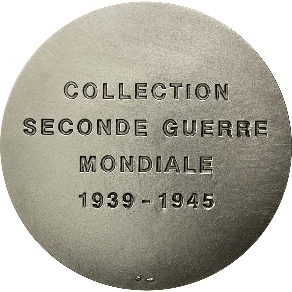 France, Medal, Seconde Guerre Mondiale, Eisenhower, MS(65-70), Silvered bronze