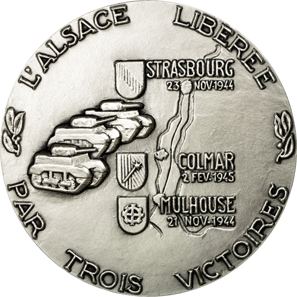 France, Medal, Seconde Guerre Mondiale, L'Alsace Libérée, MS(65-70), Silvered