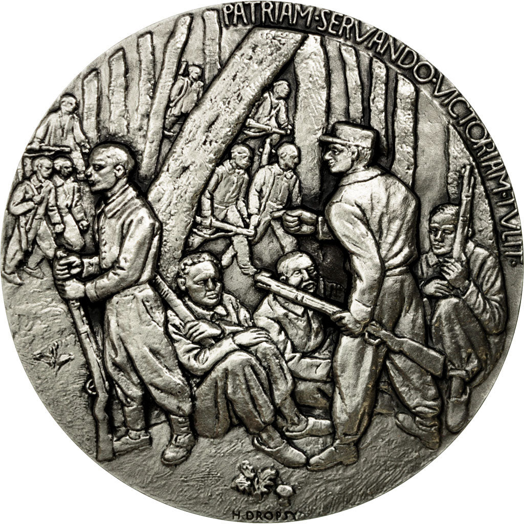 France, Medal, Seconde Guerre Mondiale, La Résistance Française, Dropsy