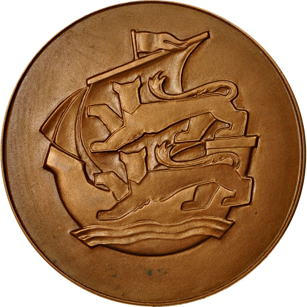 France, Medal, Paris-Normandie, Coeffin, MS(65-70), Bronze