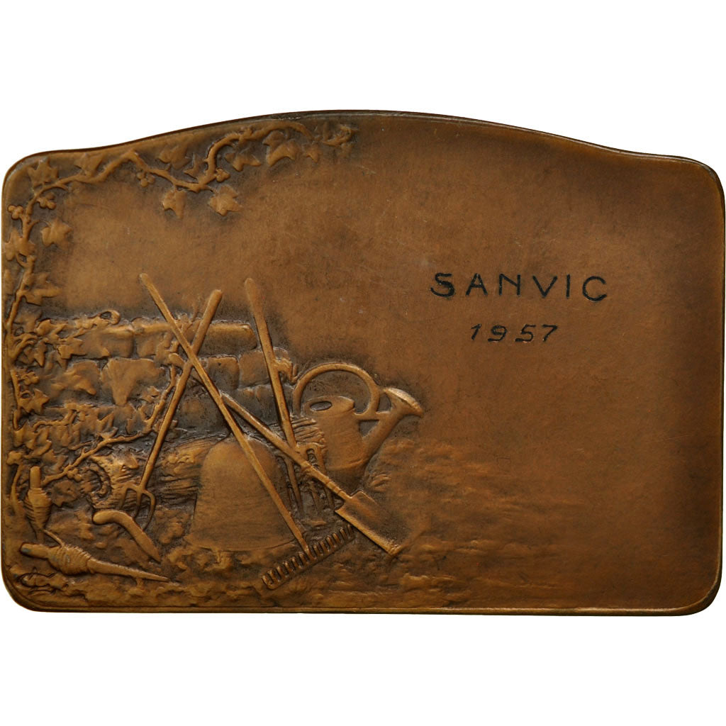 Frankreich, Medaille, Horticulture, Jardins, 1957, Coudray, VZ, Bronze