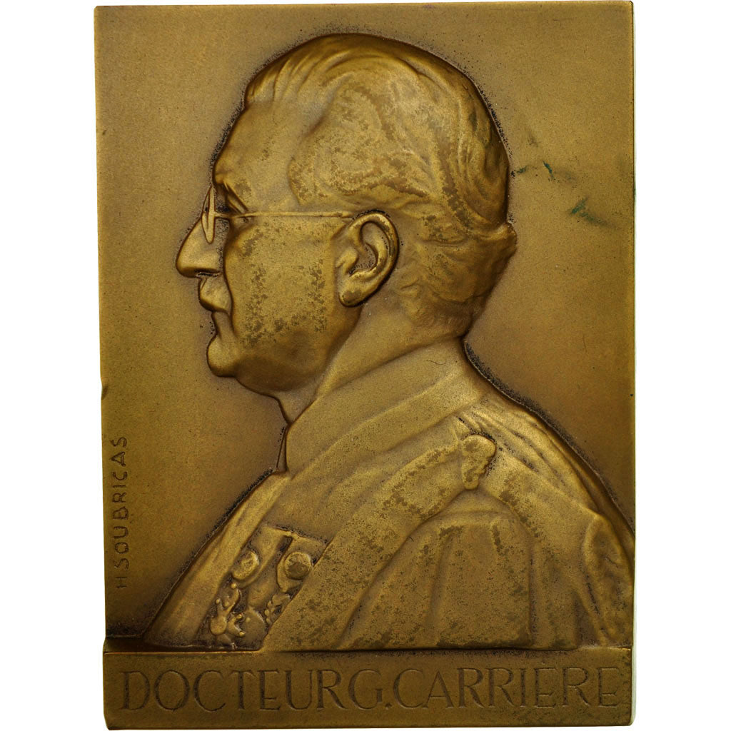 France, Médaille, Médecine, Professeur Carrière, 1929, H. Soubricas, SPL