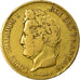Moneta, Francia, Louis-Philippe, 40 Francs, 1833, Paris, BB, Oro, KM:747.1