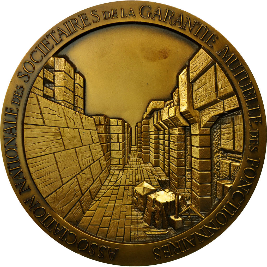 Francia, medaglia, Mutuelle des Fonctionnaires, 1984, Hagondokoff, SPL+, Bronzo