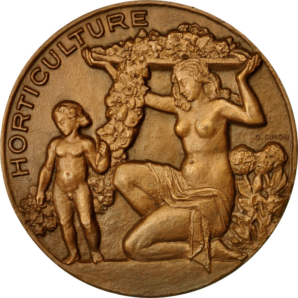 France, Medal, Horticulture, Seine Maritime, Simon, MS(63), Bronze
