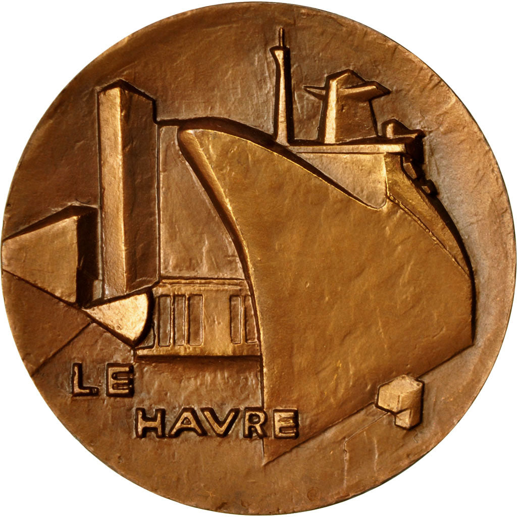 France, Medal, Comité des Fêtes, Le Havre, Lelandais, MS(63), Bronze