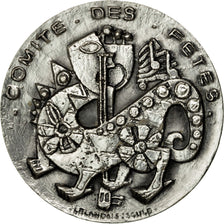 France, Medal, Comité des Fêtes, Le Havre, 1990, Lelandais, MS(64), Silvered