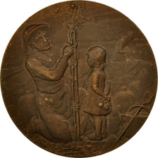 Frankrijk, Medaille, Horticulture, Jardins, 1951, Monier, ZF+, Bronze