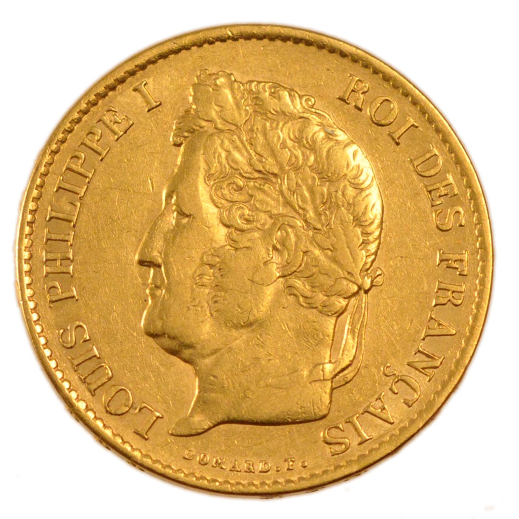 FRANCE, Louis-Philippe, 40 Francs, 1834, Paris, KM #747.1, AU(50-53), Gold,...