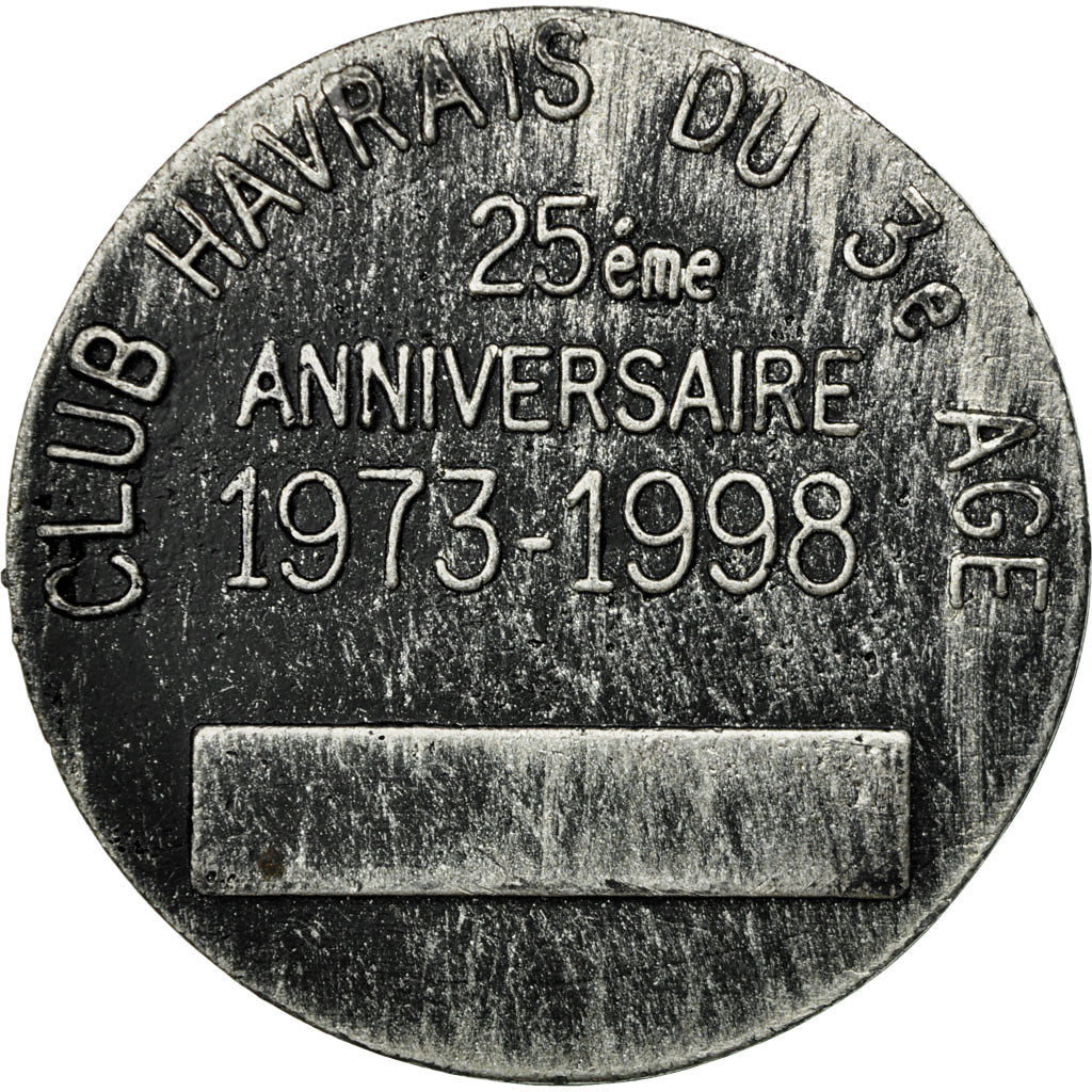 Frankrijk, Medaille, Club Havrais du 3ème Age, 1998, ZF, Base Metal