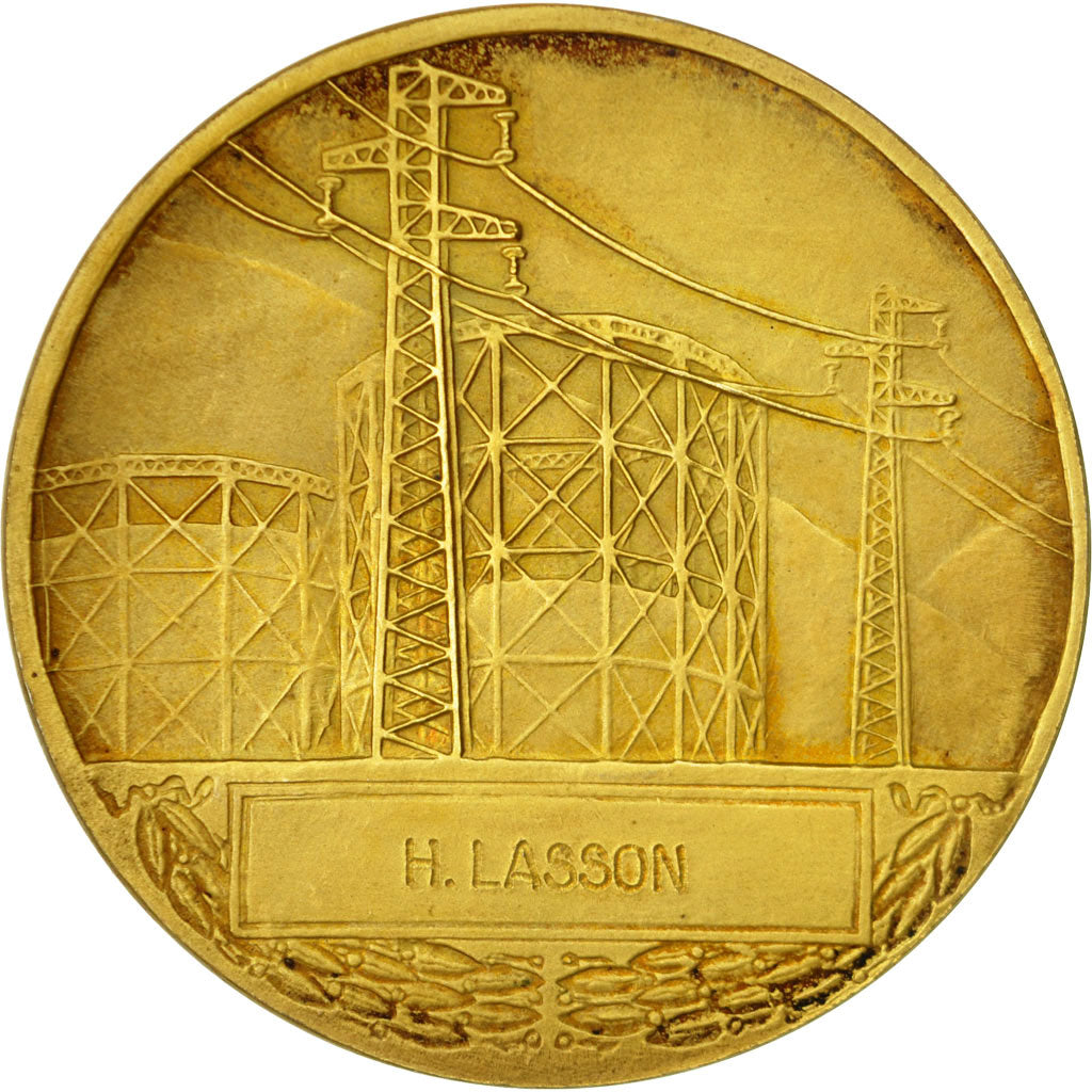 France, Medal, Électricité de France et gaz de France, Dropsy, MS(63), Gilt