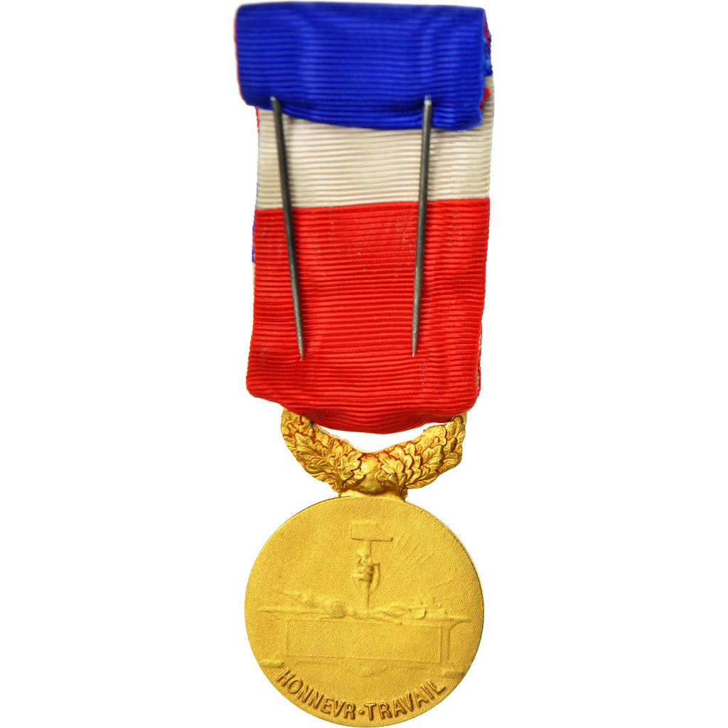 France, Médaille d'honneur du travail, Medal, Excellent Quality, Borrel, Gilt