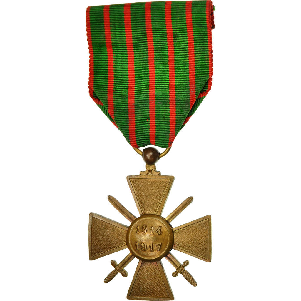 Frankrijk, Croix de Guerre, Une Etoile, Medaille, 1914-1917, Heel goede staat