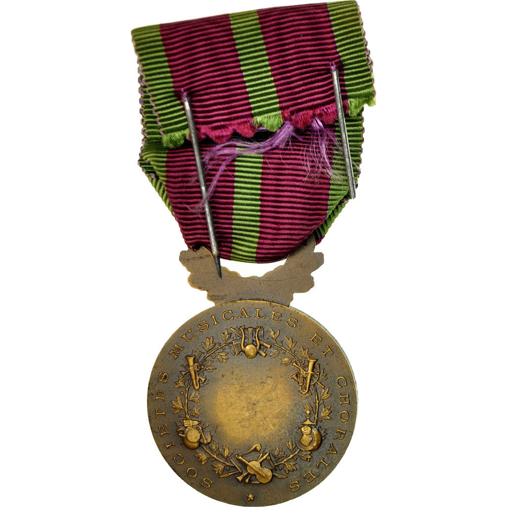 France, Sociétés musicales et chorales, Medal, Excellent Quality, Vatinelle