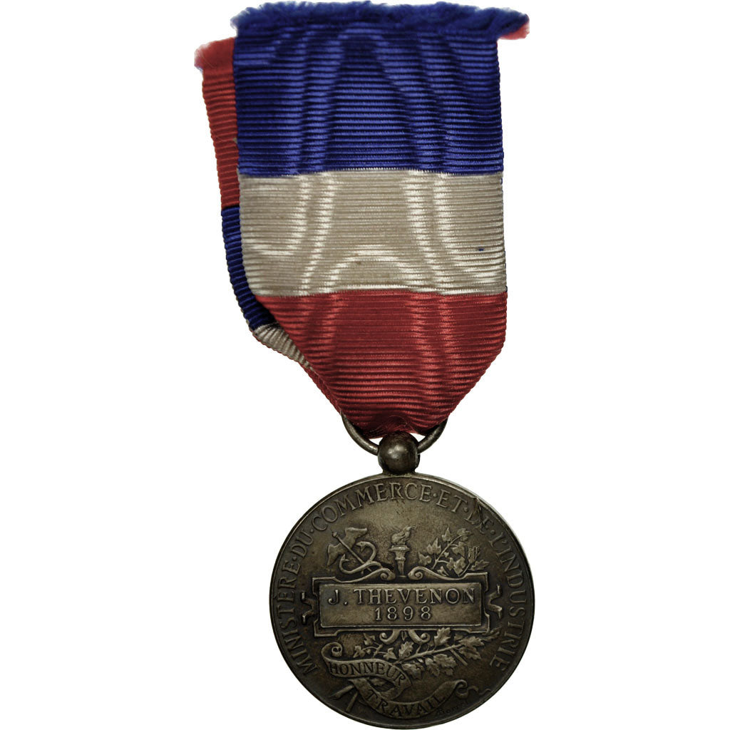 France, Médaille d'honneur du travail, Medal, 1898, Very Good Quality, Borrel