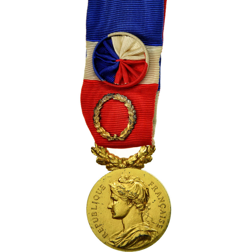 France, Médaille d'honneur du travail, Medal, 1976, Excellent Quality, Borrel