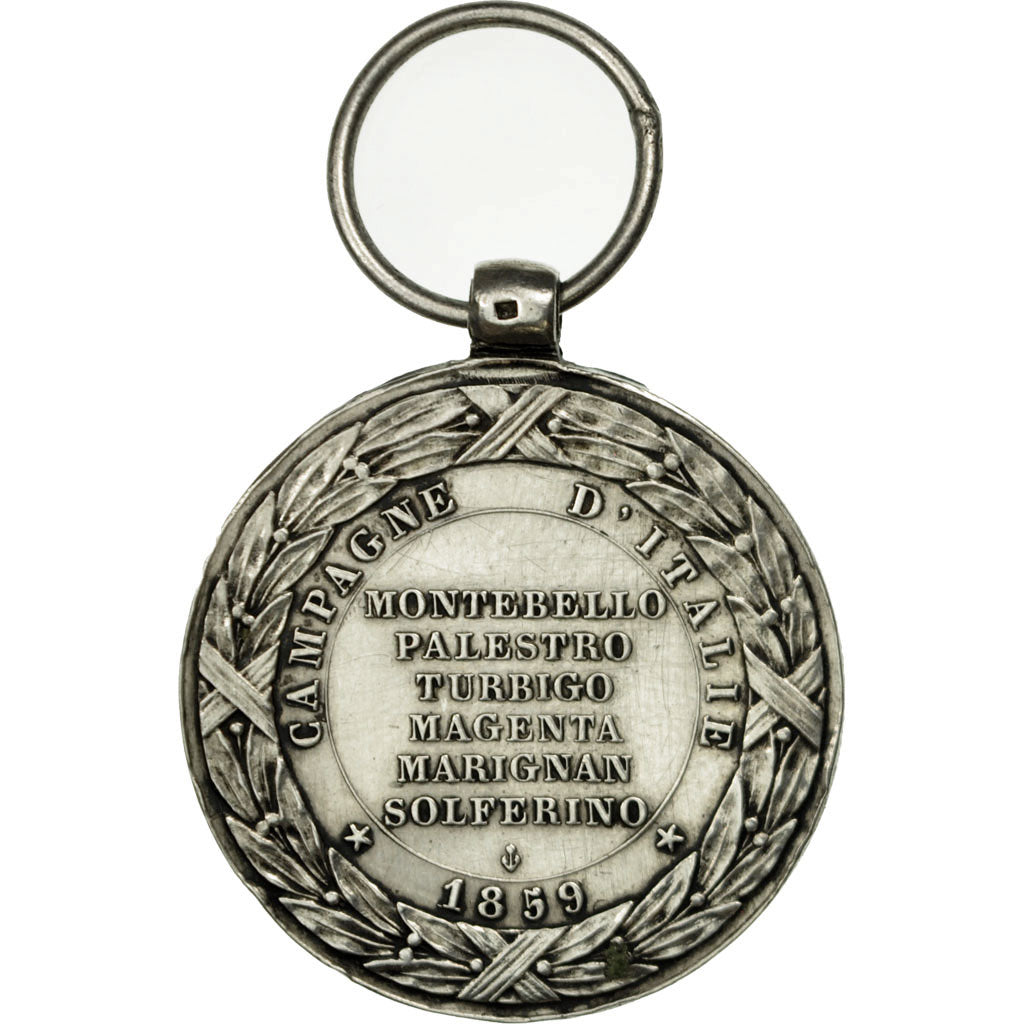 Francja, Napoléon III, Campagne d'Italie, Medal, 1859, Doskonała jakość