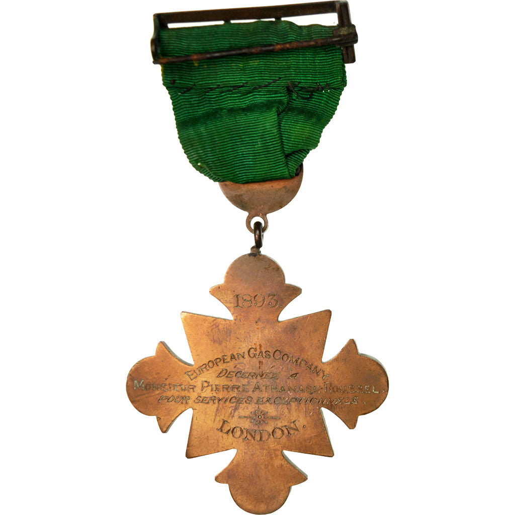 United Kingdom , European Gas Company, Londres, Medal, 1893, Very Good Quality