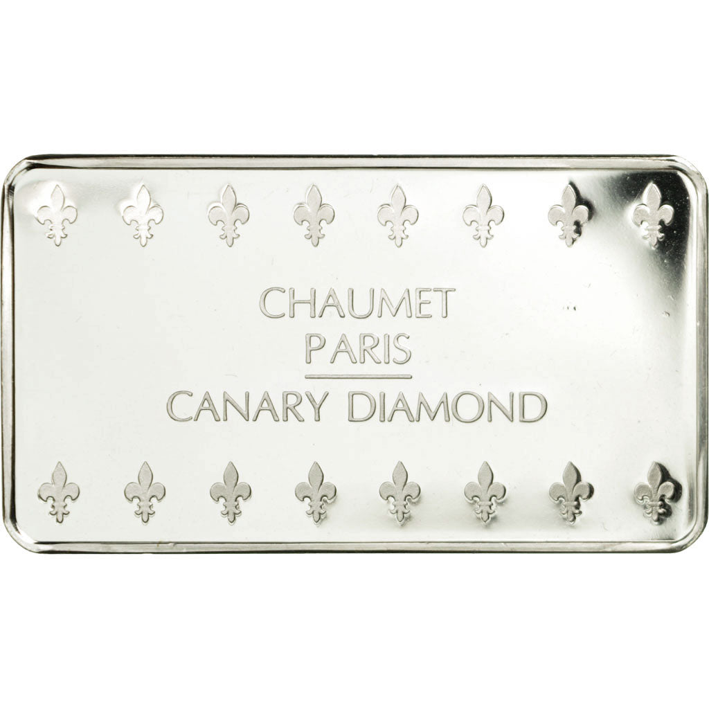 France, Medal, Lingotin, Chaumet Joaillier, Canary Diamond, Paris, MS(64)