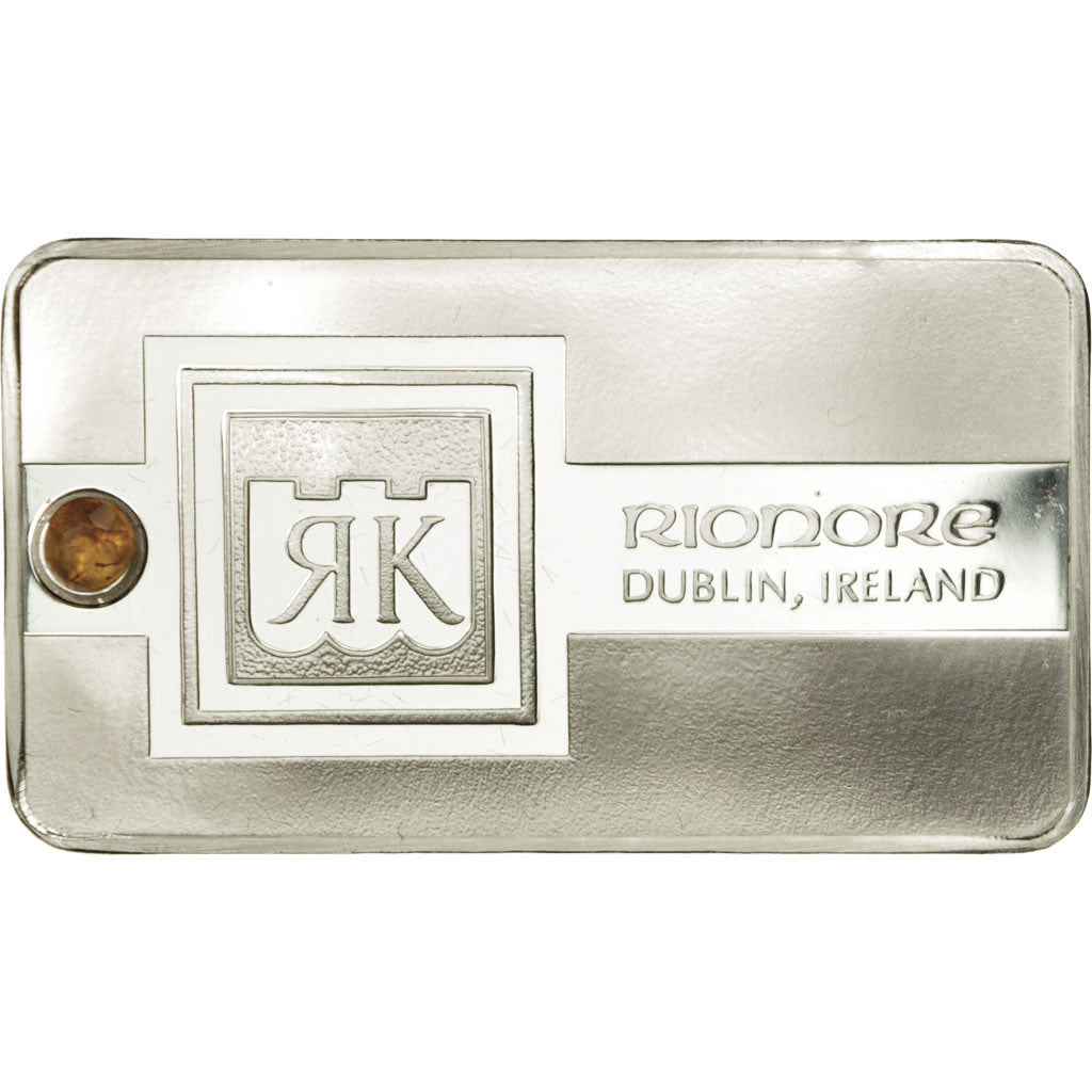 Ireland, Medal, Lingotin, Rionore, Citrine, Dublin, MS(64), Silver