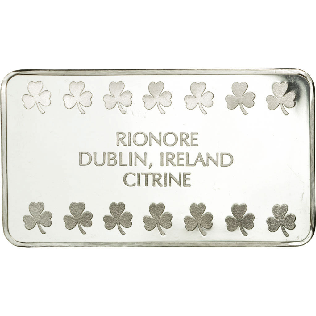 Ireland, Medal, Lingotin, Rionore, Citrine, Dublin, MS(64), Silver